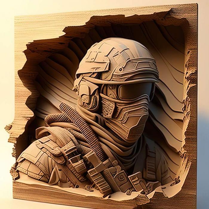 3D модель Игра Tom Clancys GhoRecon Future Soldier (STL)
